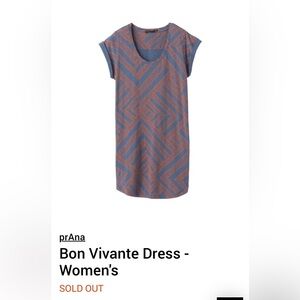 Prana Bon Vivante Mini Dress - Blue and Orange